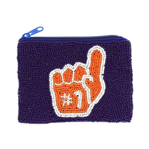 #1 Hand Seed Beaded Coin Purse | Game Day Bags – Image 3