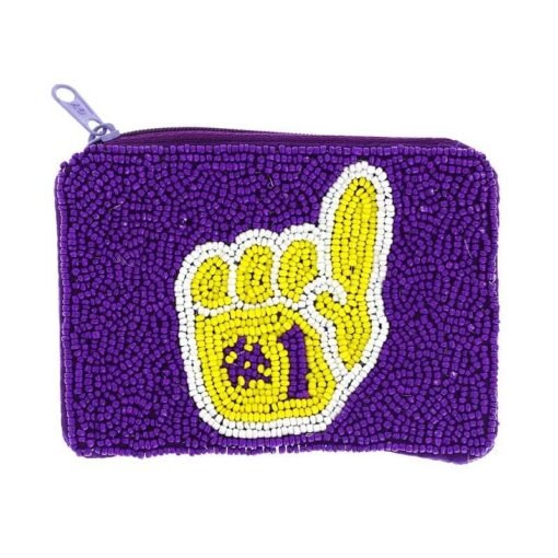#1 Hand Seed Beaded Coin Purse | Game Day Bags – Image 4