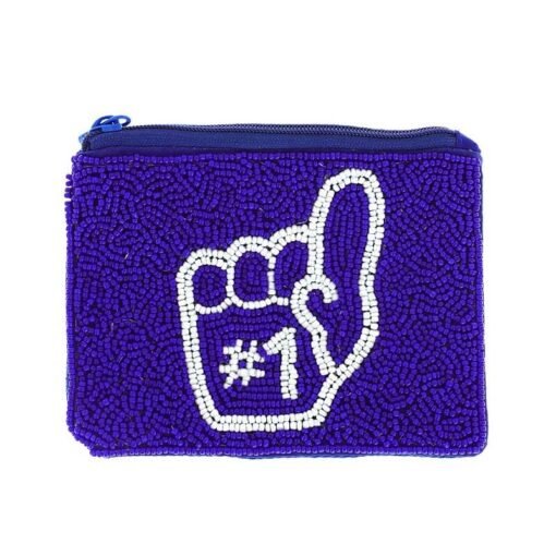 #1 Hand Seed Beaded Coin Purse | Game Day Bags – Image 5