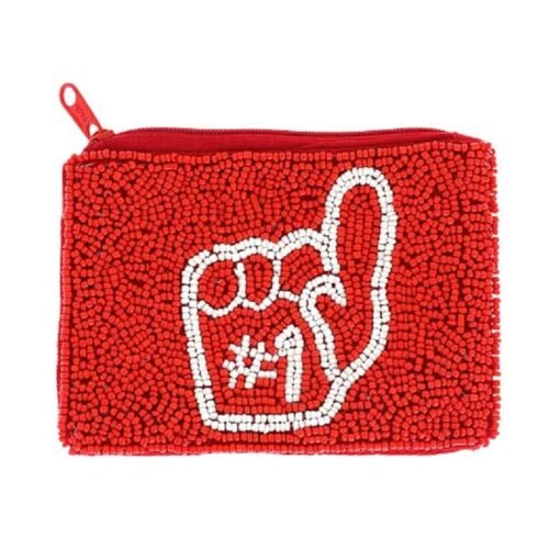 #1 Hand Seed Beaded Coin Purse | Game Day Bags – Image 6