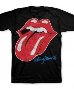 Rolling Stones '89 Distressed Tongue Band Tee