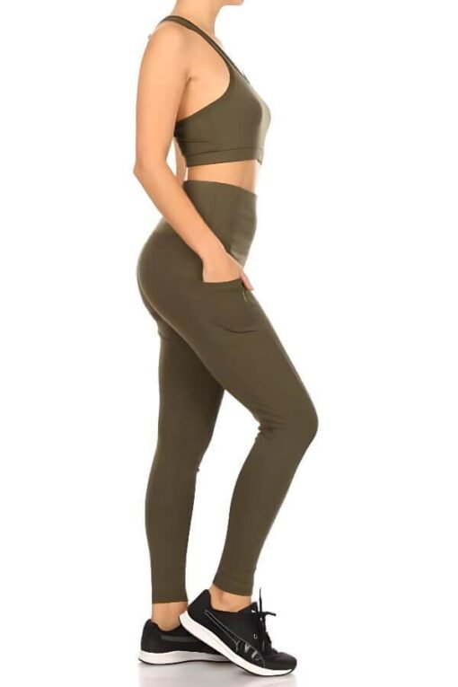 2-Piece Sports Bra and Tummy Control Athleisure Set – Image 5