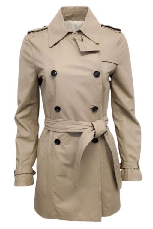 Women's Lightweight Double-Breasted Trench Coat – Image 3