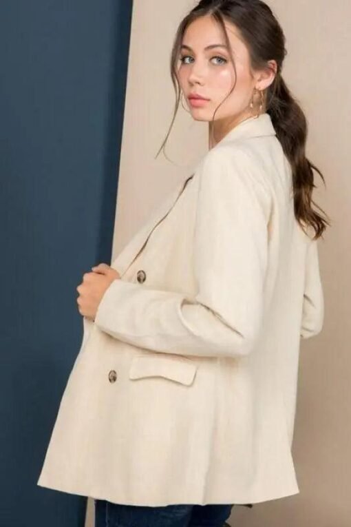 Blazer Jacket Women - Double Breasted Blazer Jacket – Image 4