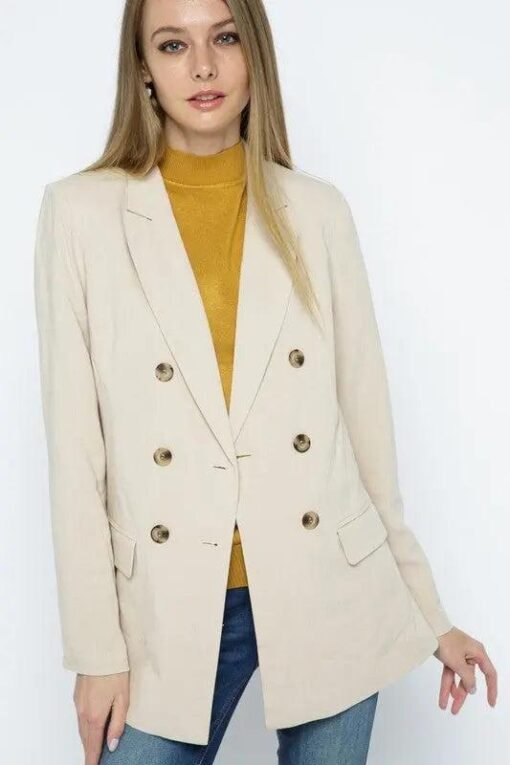 Blazer Jacket Women - Double Breasted Blazer Jacket – Image 6