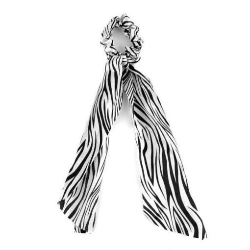 Printed Scrunchies - Scrunchie Ribbon Hair Tie – Image 3