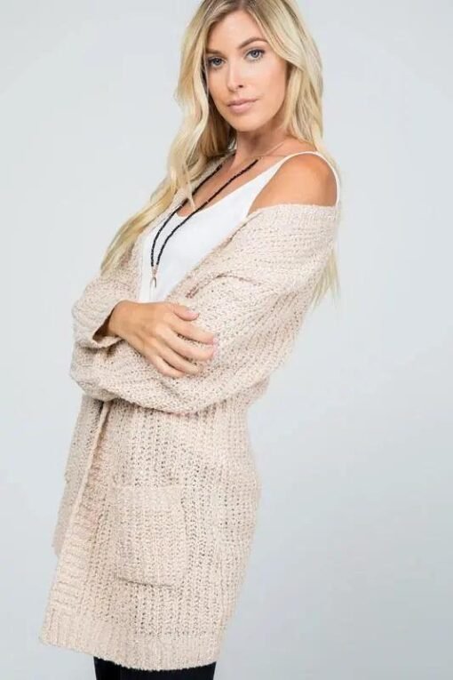 Audrie Loose Knit Classic Open Front Cardigan | Womens Cardigans – Image 4