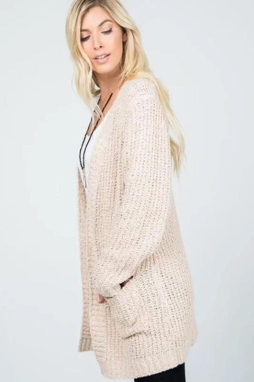 Audrie Loose Knit Classic Open Front Cardigan | Womens Cardigans – Image 5
