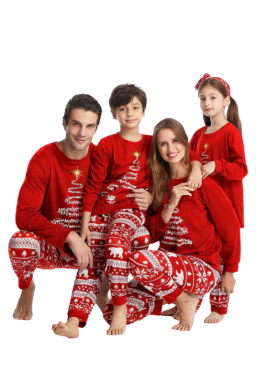 Baby Home for the Holidays Christmas Print Pajamas – Image 4