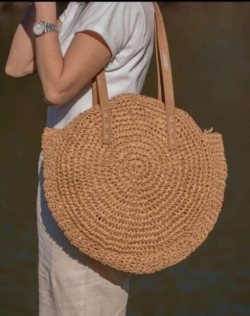 Bali Round Straw Handbag – Image 3