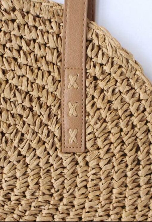 Bali Round Straw Handbag – Image 6