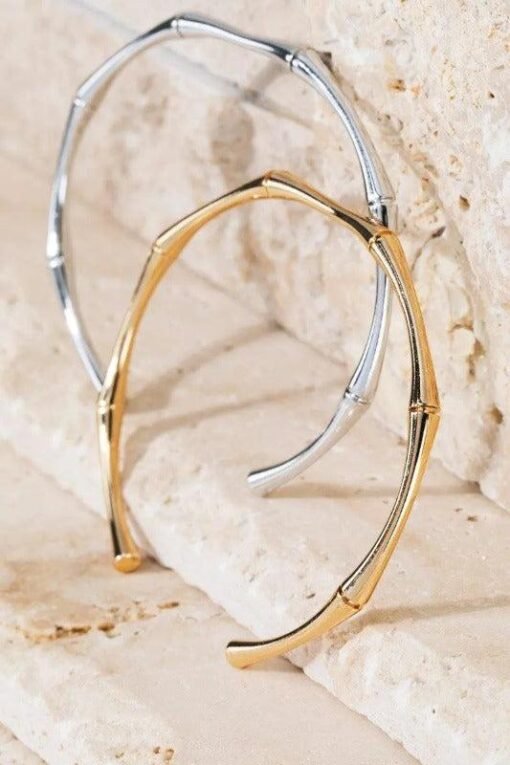 Bamboo Cuff Bracelet | Women's Cuff Bracelets – Image 3