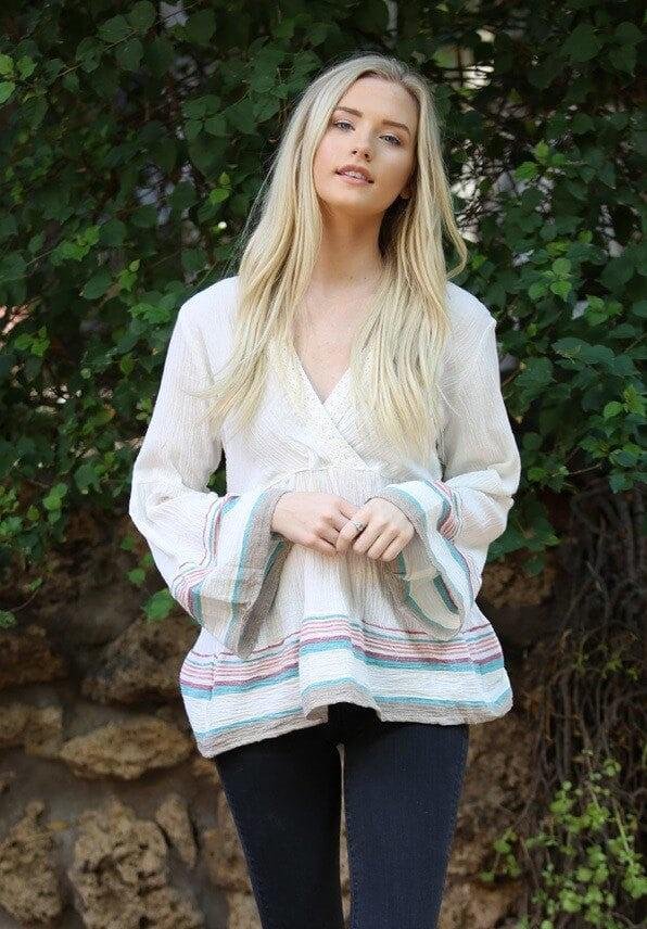 Bell Sleeve Crocheted Blouse – Image 4