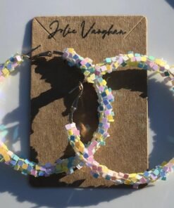 Better With Confetti Hoop Earrings