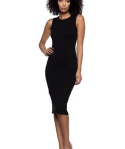 Black Midi Dress | Mature Women's Midi Dress