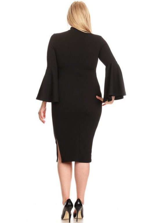 Black Midi Sheath Dress | Plus Size Dresses – Image 3