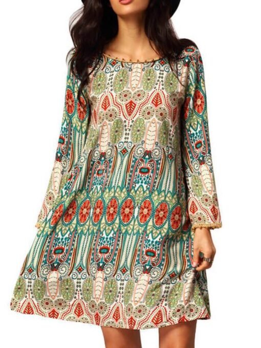 Boho Dress with Pom Details | Womens Summer Dresses – Image 4