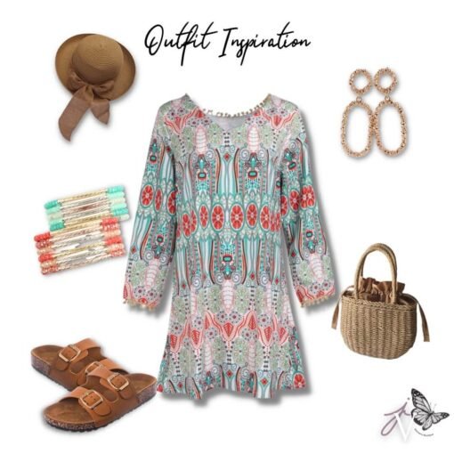 Boho Dress with Pom Details | Womens Summer Dresses – Image 6