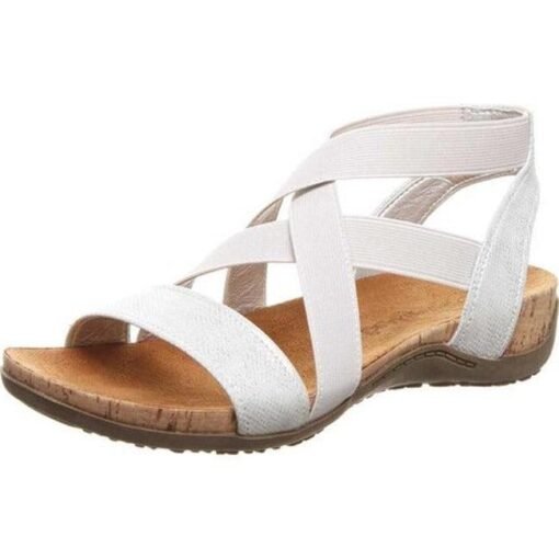 Brea Bearpaw Sandals-Silver | Womens Casual Shoes – Image 3
