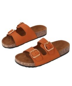Buckled Slide Sandals