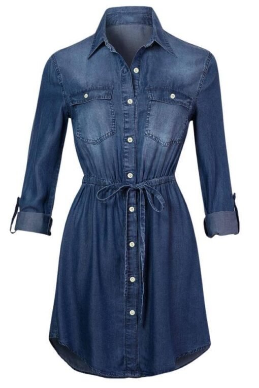 Denim Chambray Dress | Mature Women's Dresses