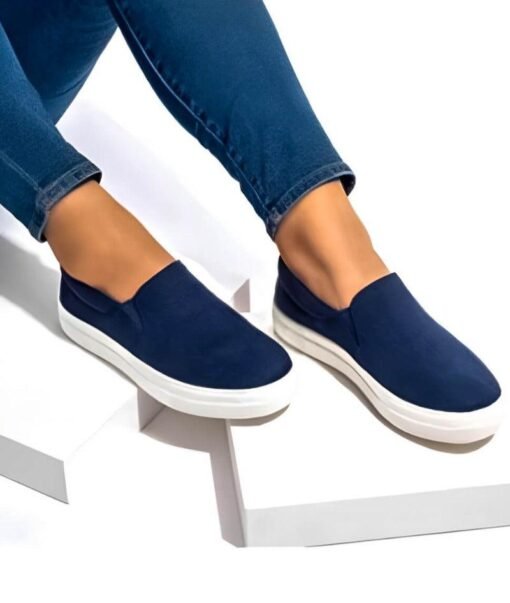 Canvas Slip-On Sneakers Shoes | Womens Sneakers – Image 3