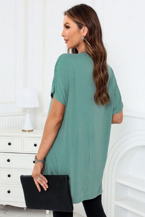 Casual Oversized T-Shirt with Pockets | Mature Women's Tunics – Image 4