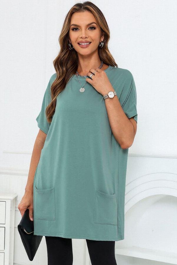 Casual Oversized T-Shirt with Pockets | Mature Women's Tunics – Image 5