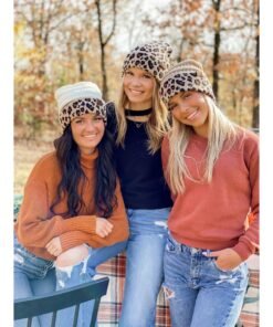 CC Beanie Leopard Print Beanie Hats