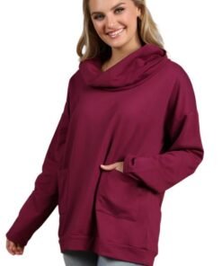 Cowl Neck Tunic with Pockets Jolie Vaughan Mature Women's Online Clothing