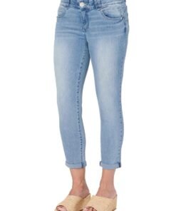 Democracy "Ab" solution Ankle Skimmer Light Wash