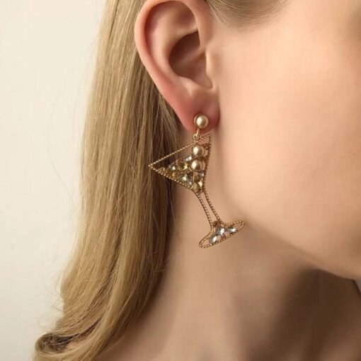 Dirty Martini Glass Earrings | Statement Earrings – Image 3