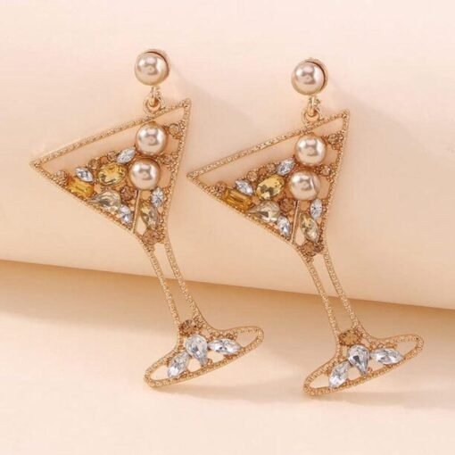 Dirty Martini Glass Earrings | Statement Earrings – Image 4