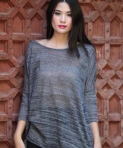Dolman Sleeve Slub Top | Tunic Tops