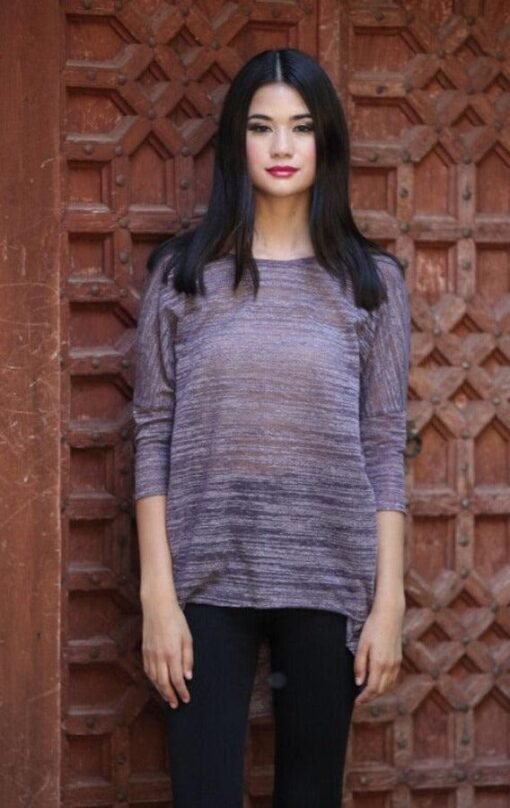 Dolman Sleeve Slub Top | Tunic Tops – Image 5