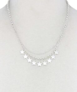 Star Charm Dangle Necklace Jewelry