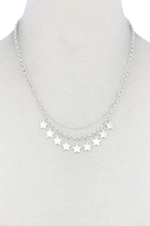 Star Charm Dangle Necklace Jewelry
