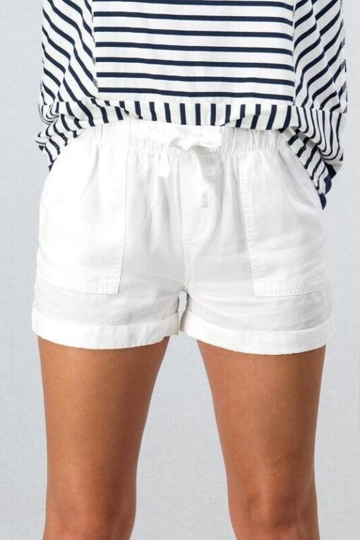Drawstring Tencel Shorts | Women's Drawstring Shorts