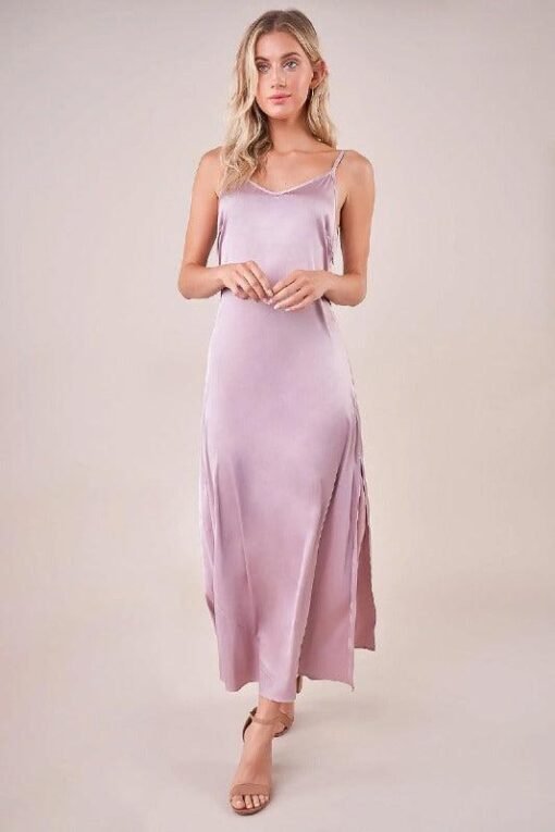 Dreaming Satin Maxi Slip Dress Dresses