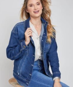 Drop Shoulder Boyfriend Denim Jacket