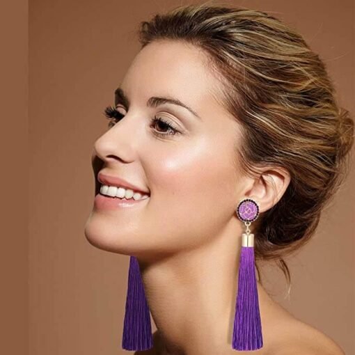 Elegant Boho Long Tassels Dangle Earrings – Image 3