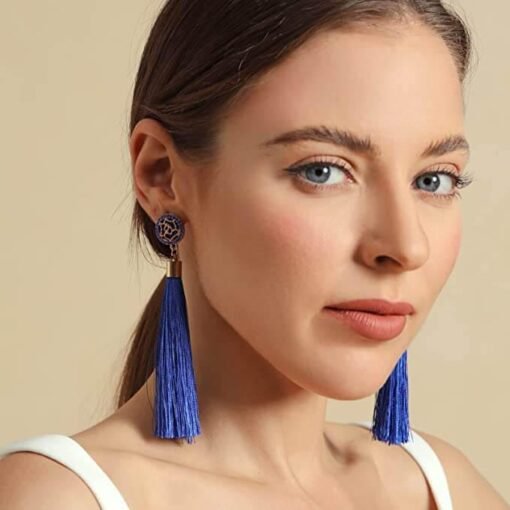 Elegant Boho Long Tassels Dangle Earrings – Image 4