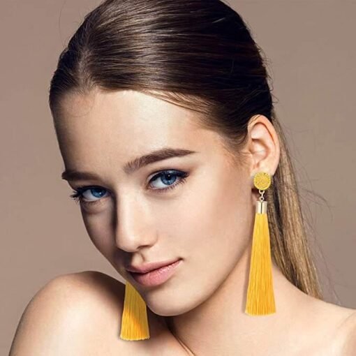 Elegant Boho Long Tassels Dangle Earrings – Image 5