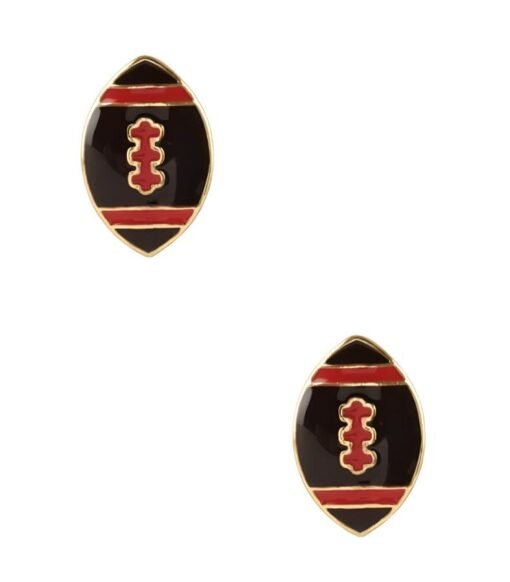 Epoxy Football Stud Earrings | Stud Earrings – Image 4