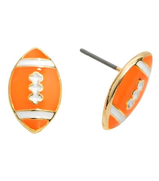 Epoxy Football Stud Earrings | Stud Earrings – Image 5