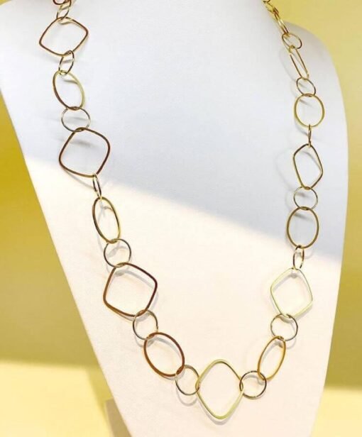Everyday Gold Loop Long Necklace – Image 3