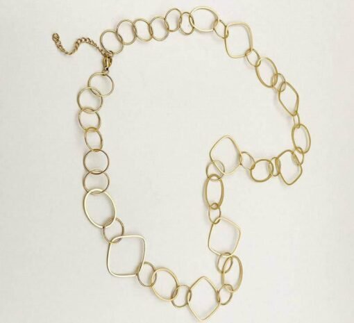 Everyday Gold Loop Long Necklace – Image 4