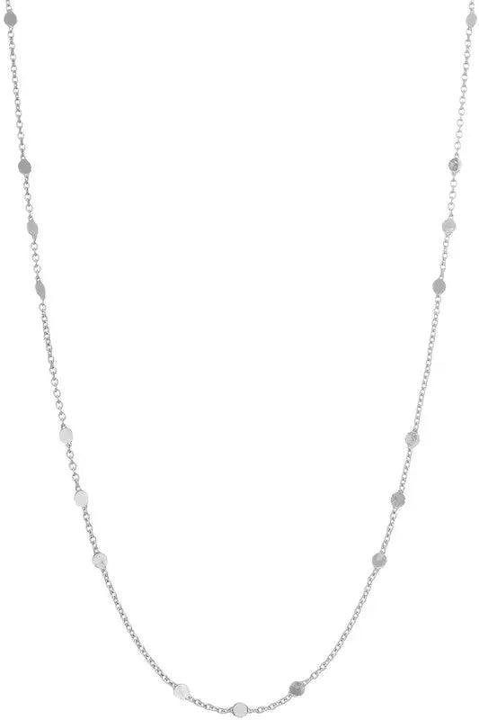 Flat Round Chain Necklace Jewelry – Image 3