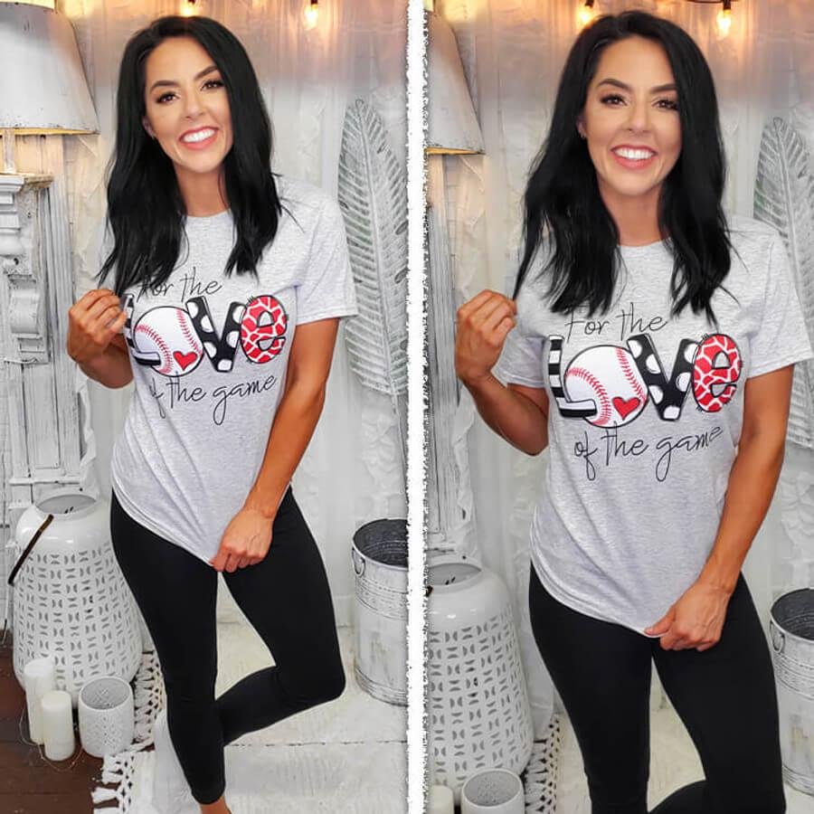 For the Love of the Game Baseball Graphic Tee – Image 3