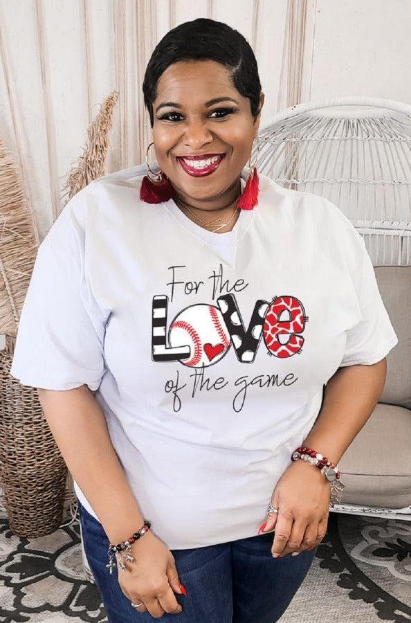 For the Love of the Game Baseball Graphic Tee – Image 4